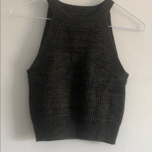 Forever 21 dark green crop top